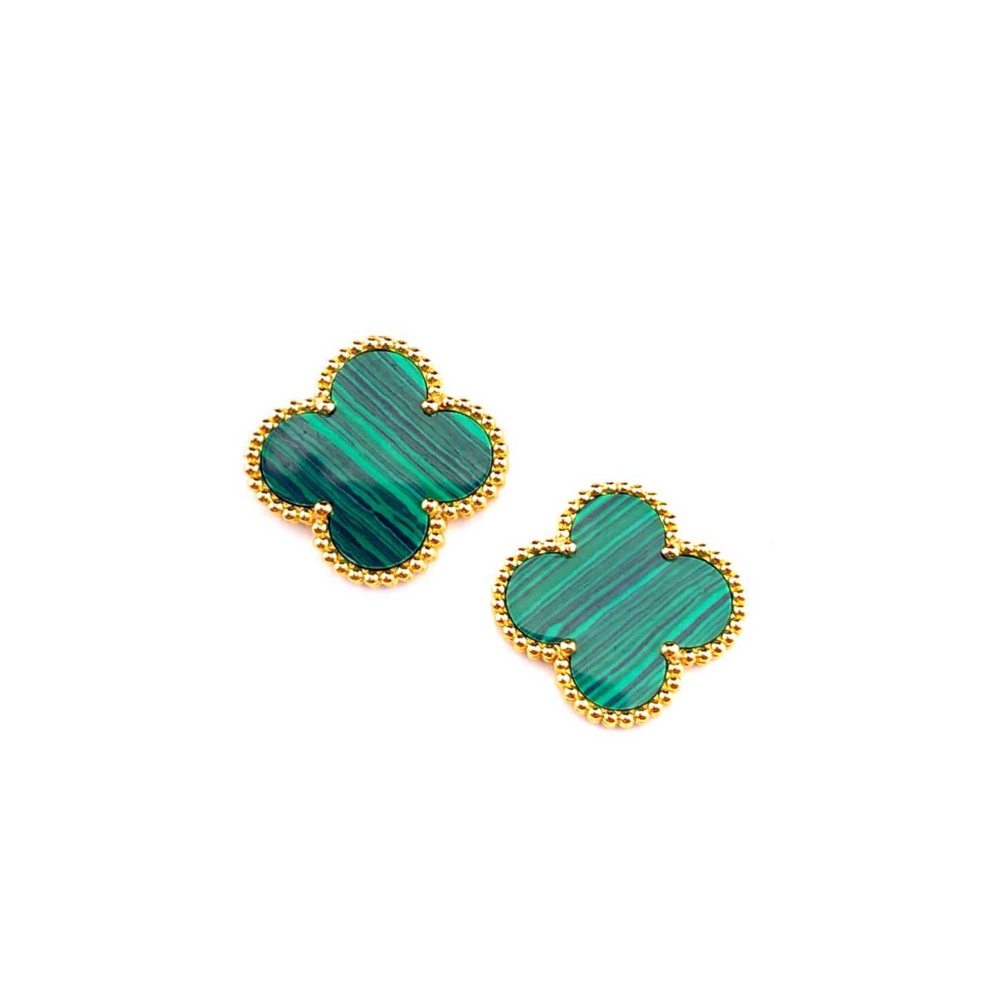 Sterling Silver Small Clover Stud Earrings - HK Jewels