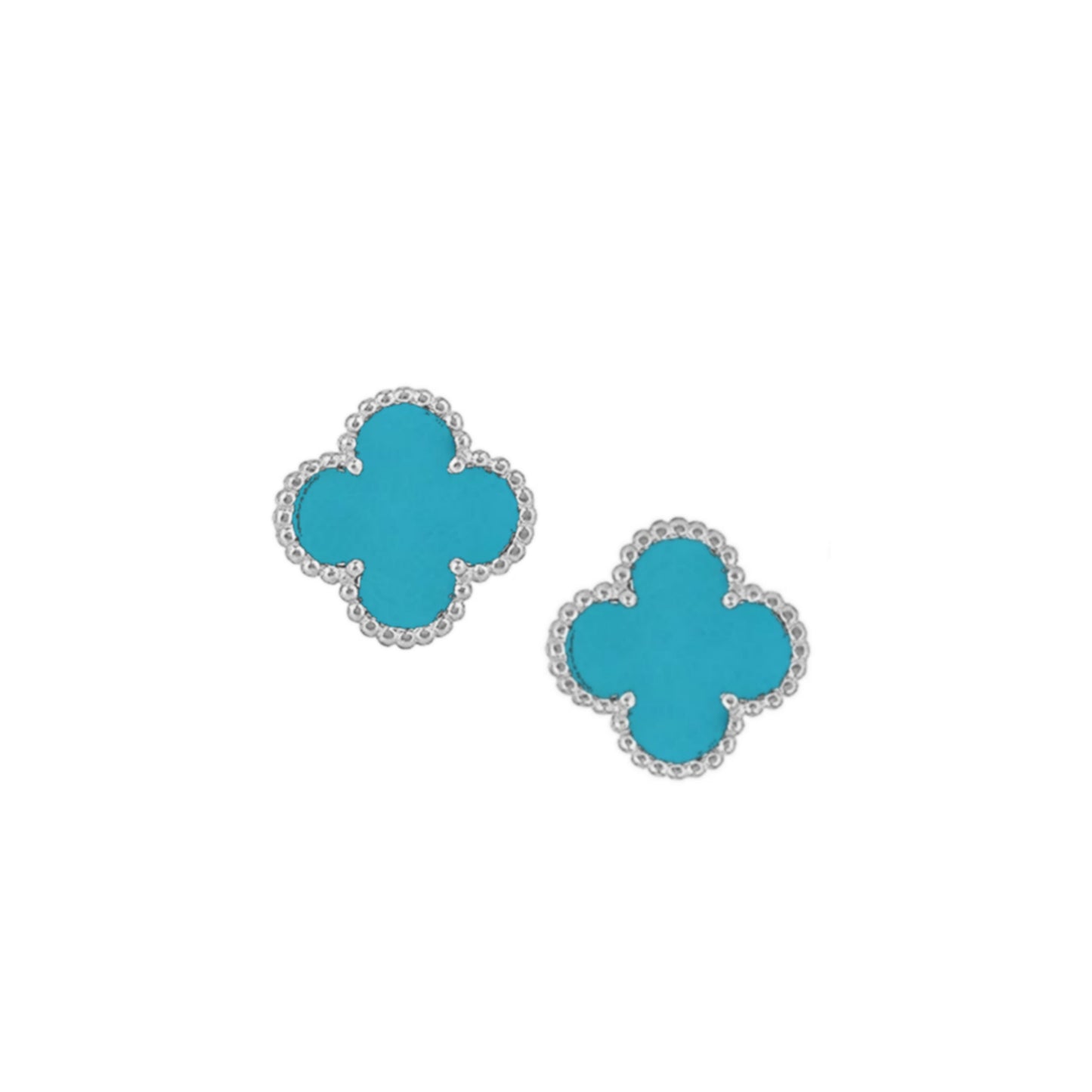 Sterling Silver Small Clover Stud Earrings - HK Jewels