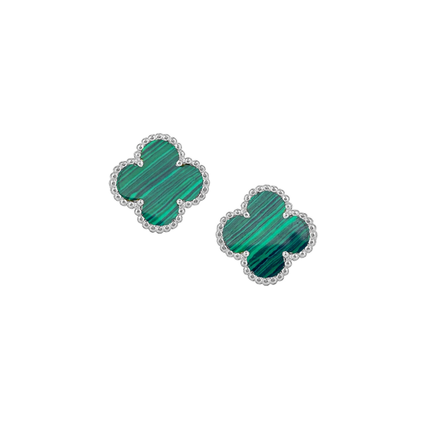 Sterling Silver Small Clover Stud Earrings - HK Jewels