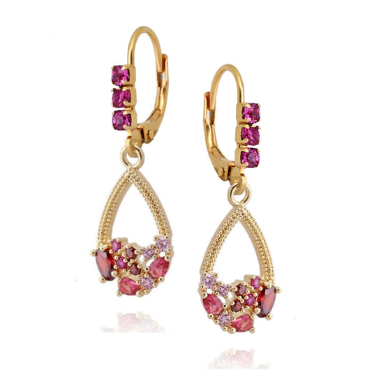 Surgical Steel Half Full Teardrop Earrings - HK Jewels