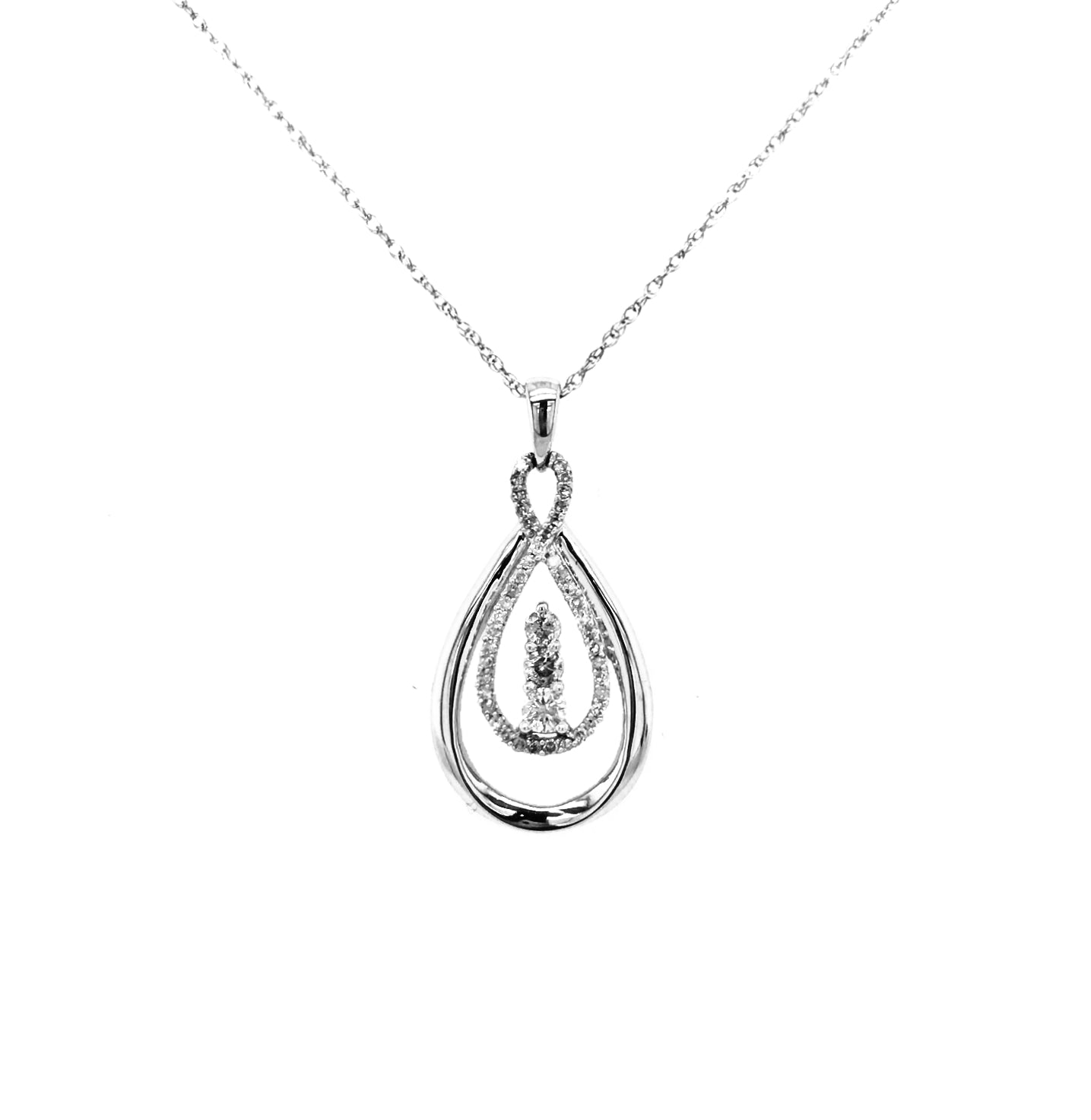 White Gold Pendant - HK Jewels