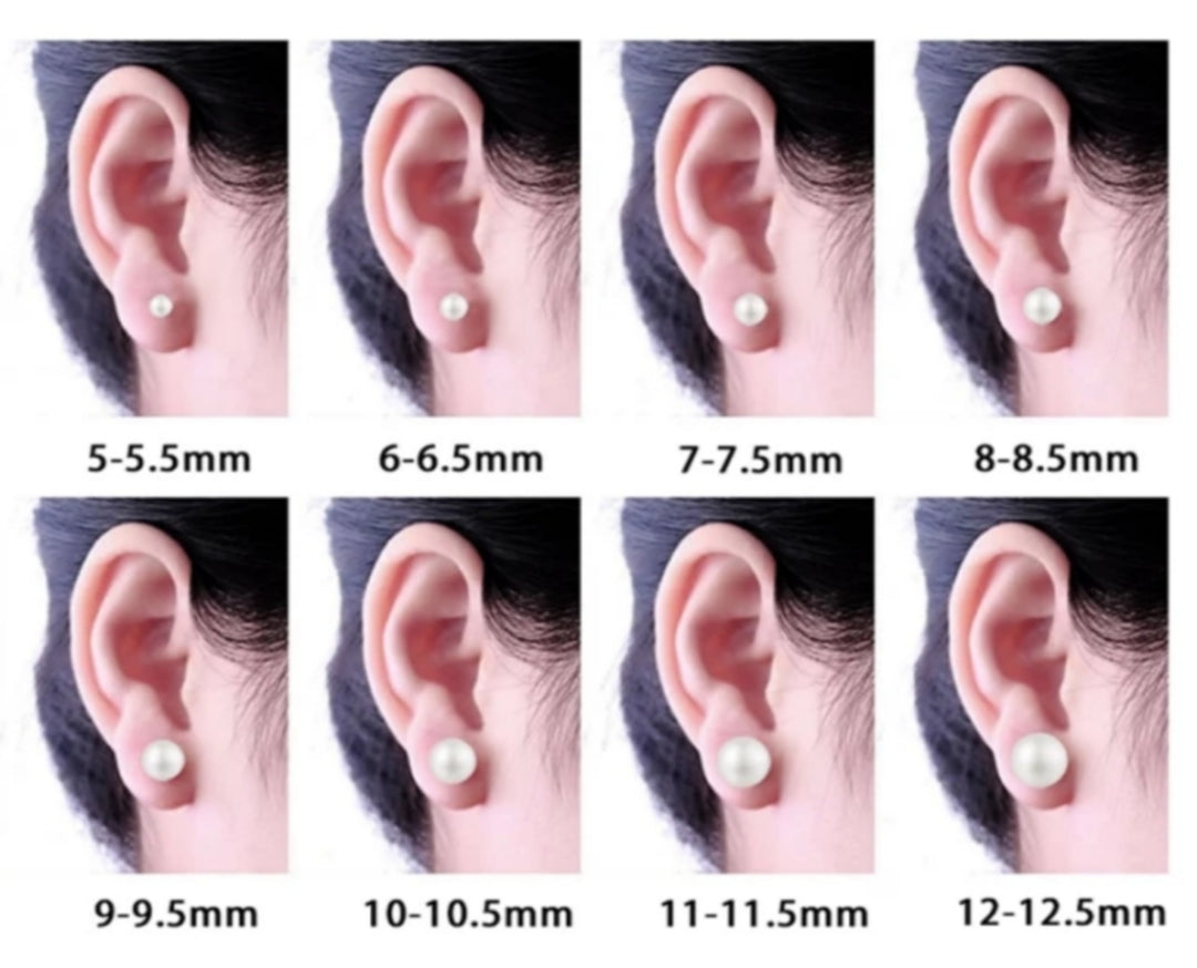 Freshwater Button Pearl Studs With Silver Posts and Earring Backs - HK Jewels