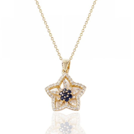 Colorful Center Flower Necklace - HK Jewels