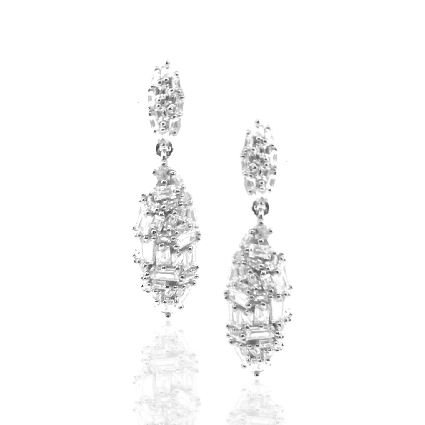 Sterling Silver Oval Earrings - HK Jewels