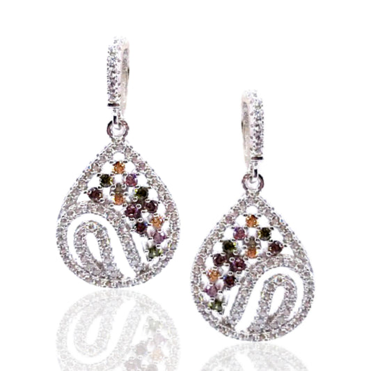 Sterling Silver Teardrop Earrings - HK Jewels