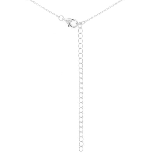 Sterling Silver Tennis Bar Necklace - HK Jewels