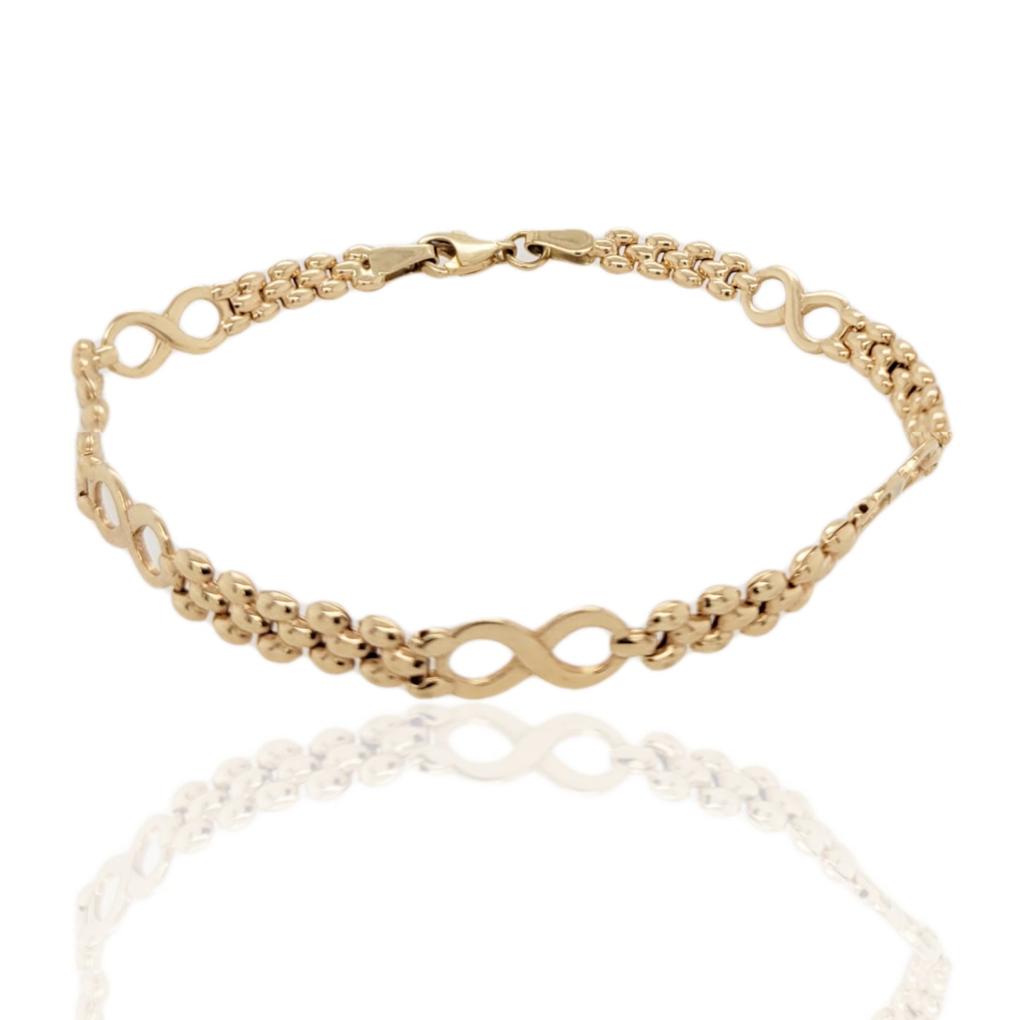 14K Yellow Gold Link Bracelet - HK Jewels