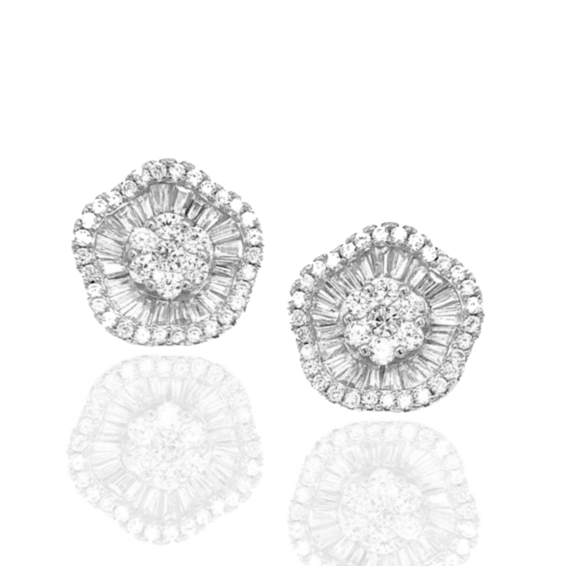 Sterling Silver Flower Studs - HK Jewels