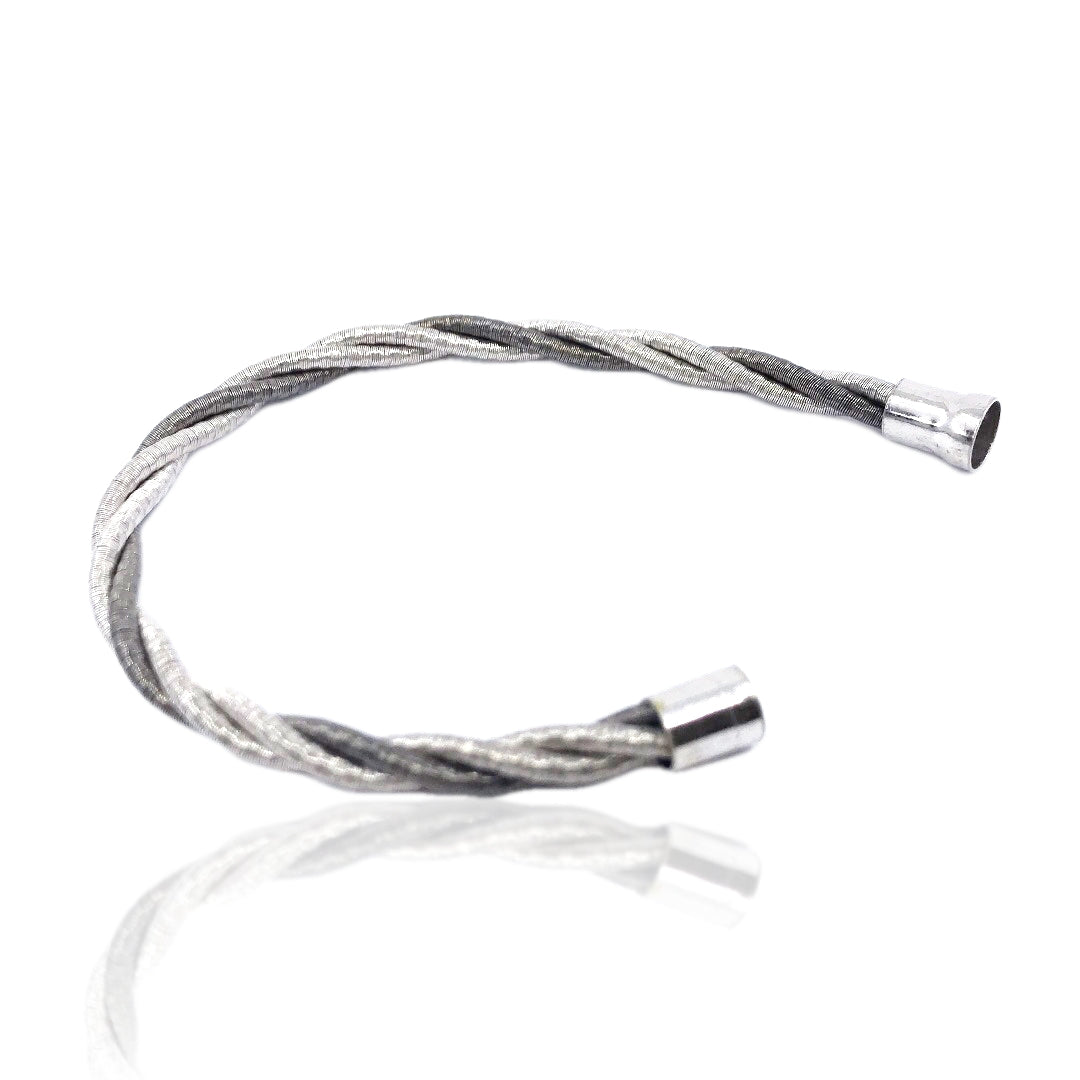 Sterling Silver Italian Twisted Rope Bracelet - HK Jewels