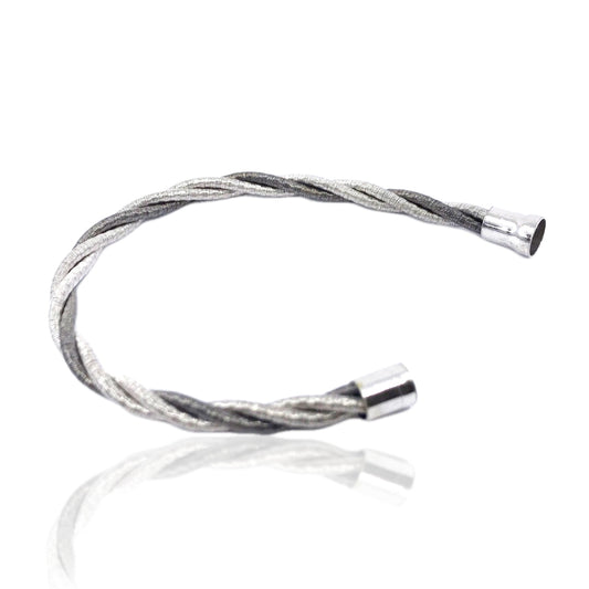 Sterling Silver Italian Twisted Rope Bracelet - HK Jewels