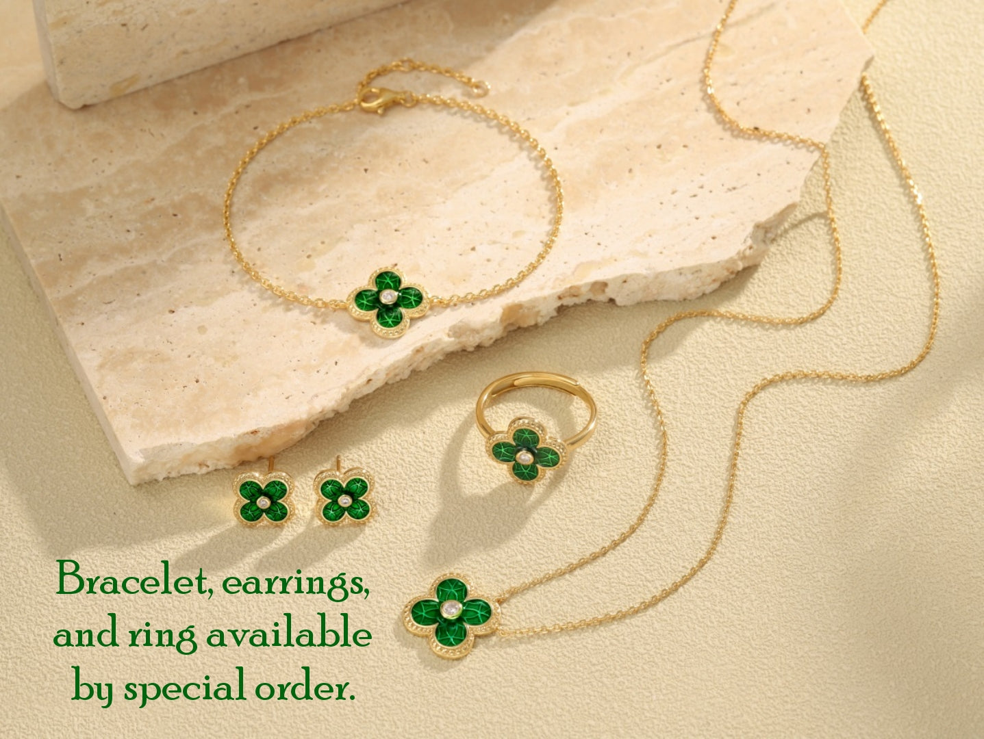 Sterling Silver Colorful Enamel Four Section Clover Necklace - HK Jewels