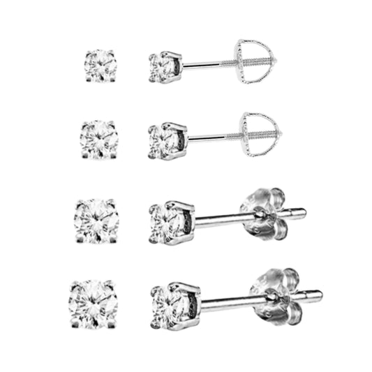Surgical Steel CZ Stud Earrings