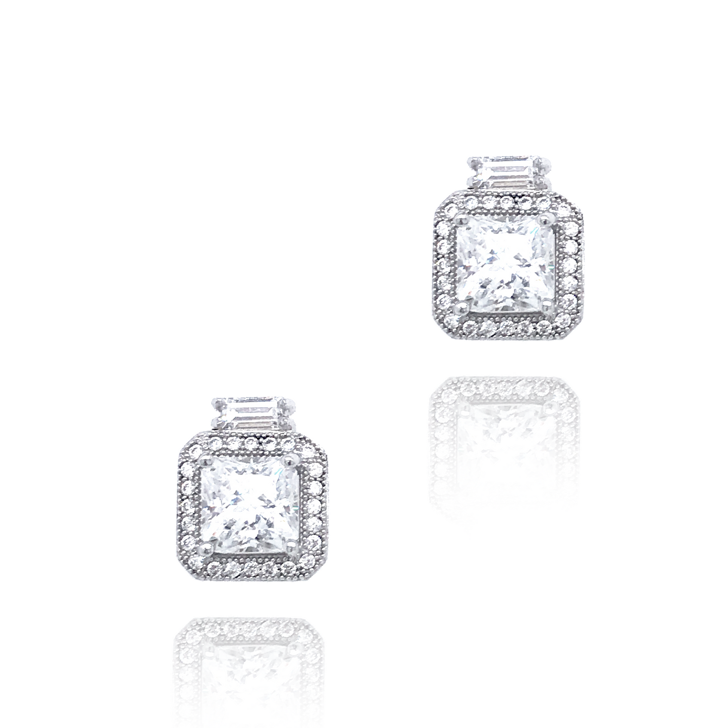 Sterling Silver Stud Earrings - HK Jewels
