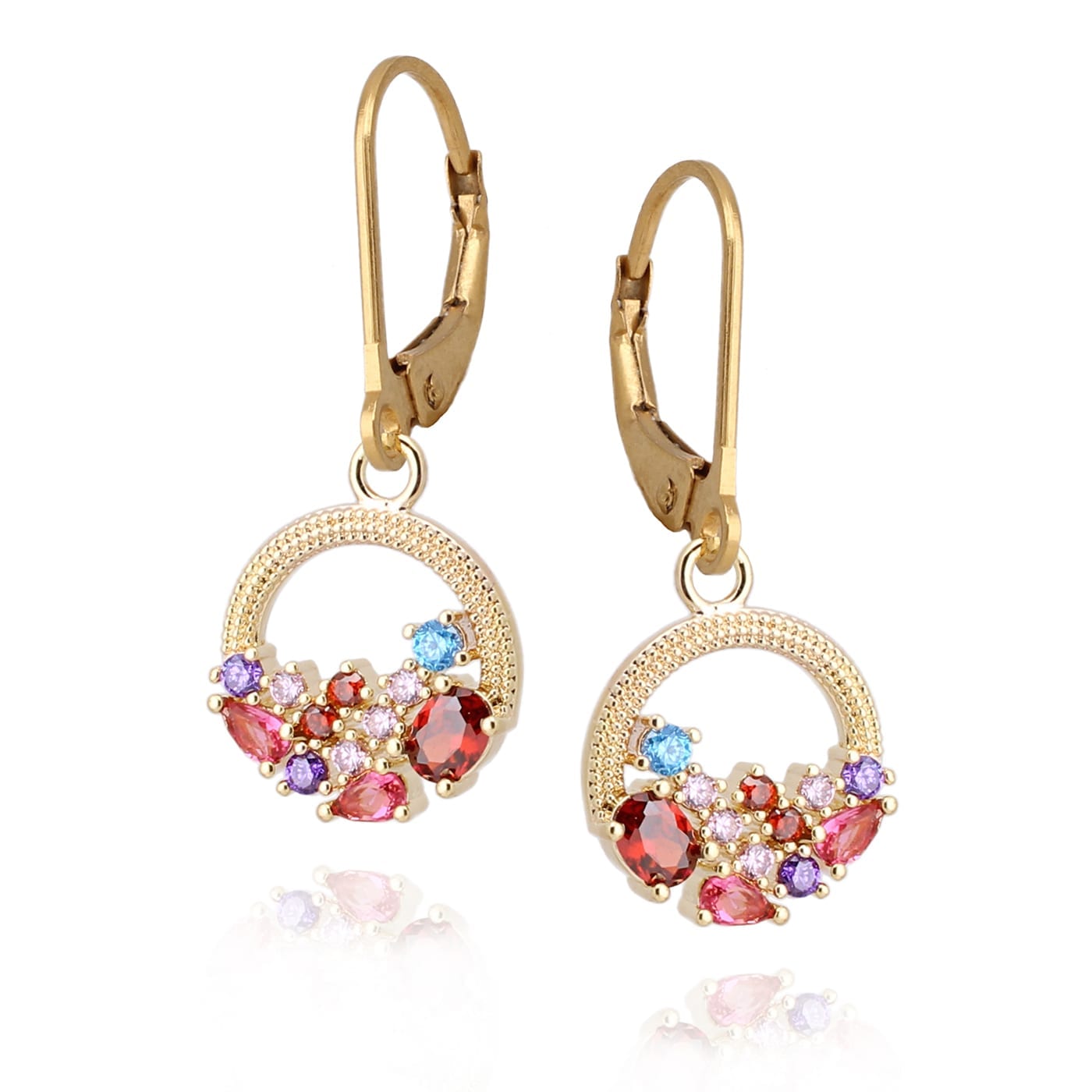 Surgical Steel Half Full Round Earrings - HK Jewels