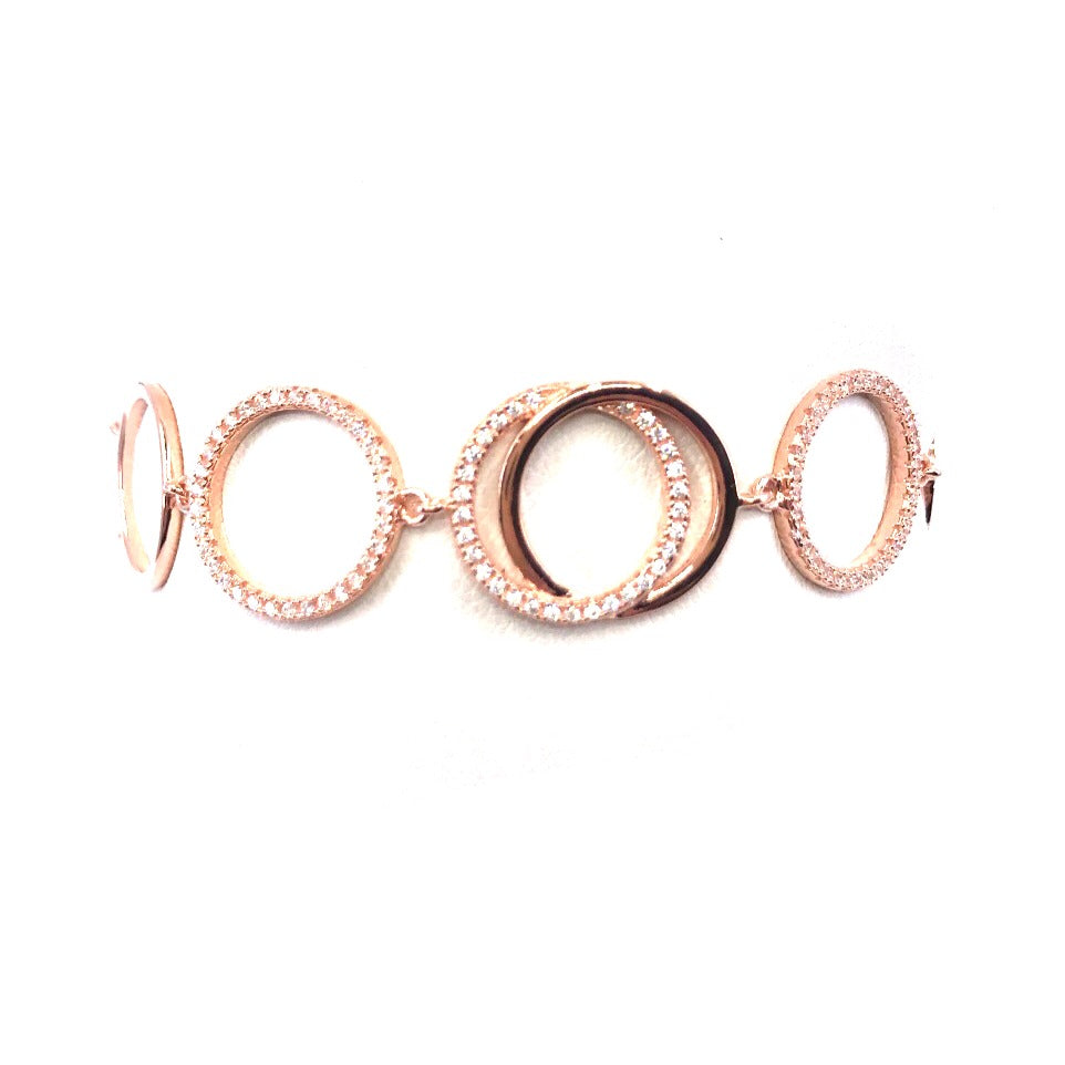 Sterling Silver Circle Bracelet - HK Jewels