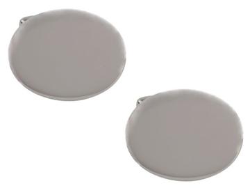 Oval Rhodium Plated Cufflinks - HK Jewels