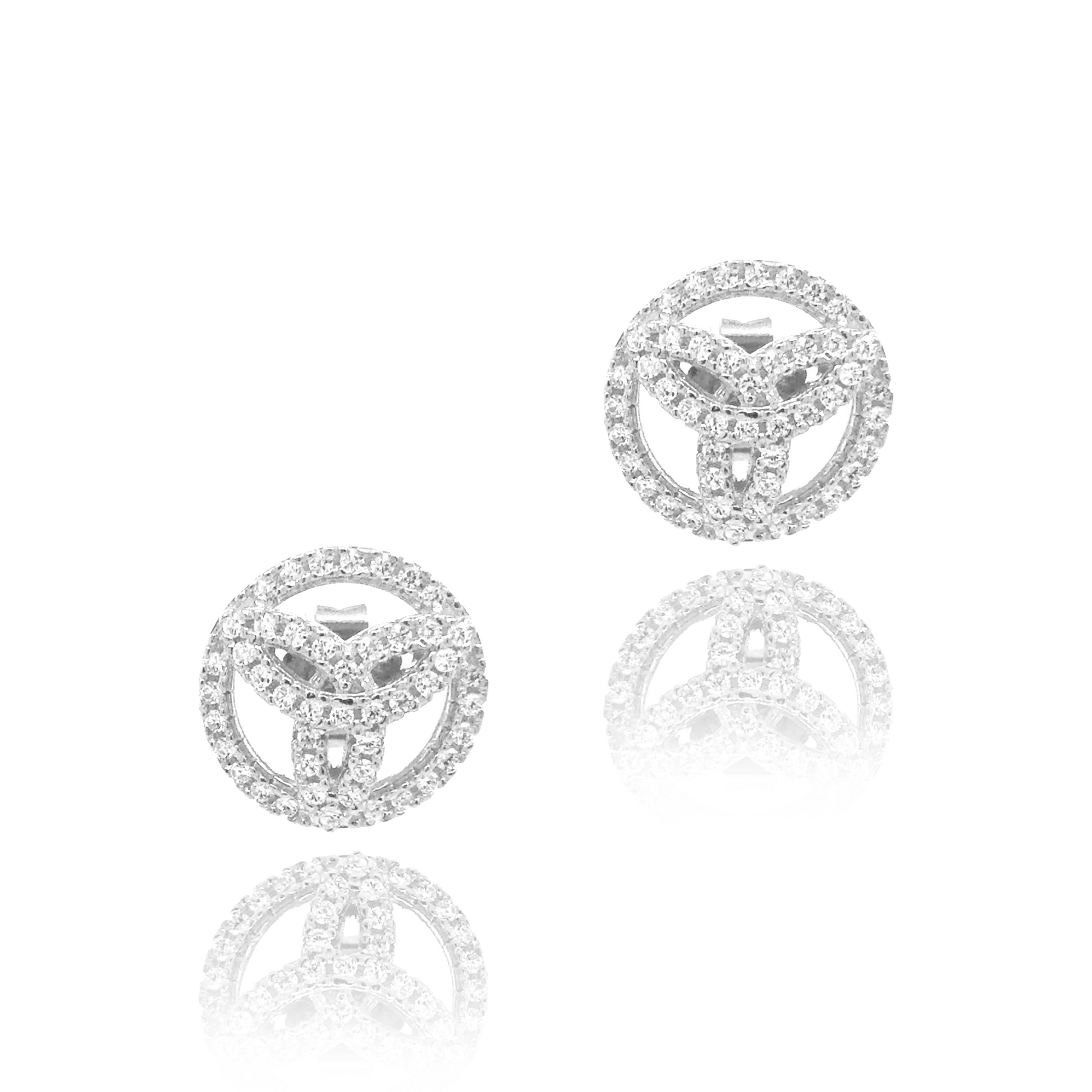 Sterling Silver Circle Studs - HK Jewels