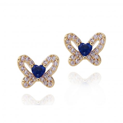 Surgical Steel Small Butterfly Stud Earrings - HK Jewels