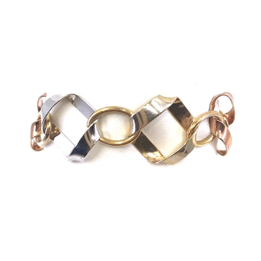 Diamond-Shape Tricolor Bracelet - HK Jewels