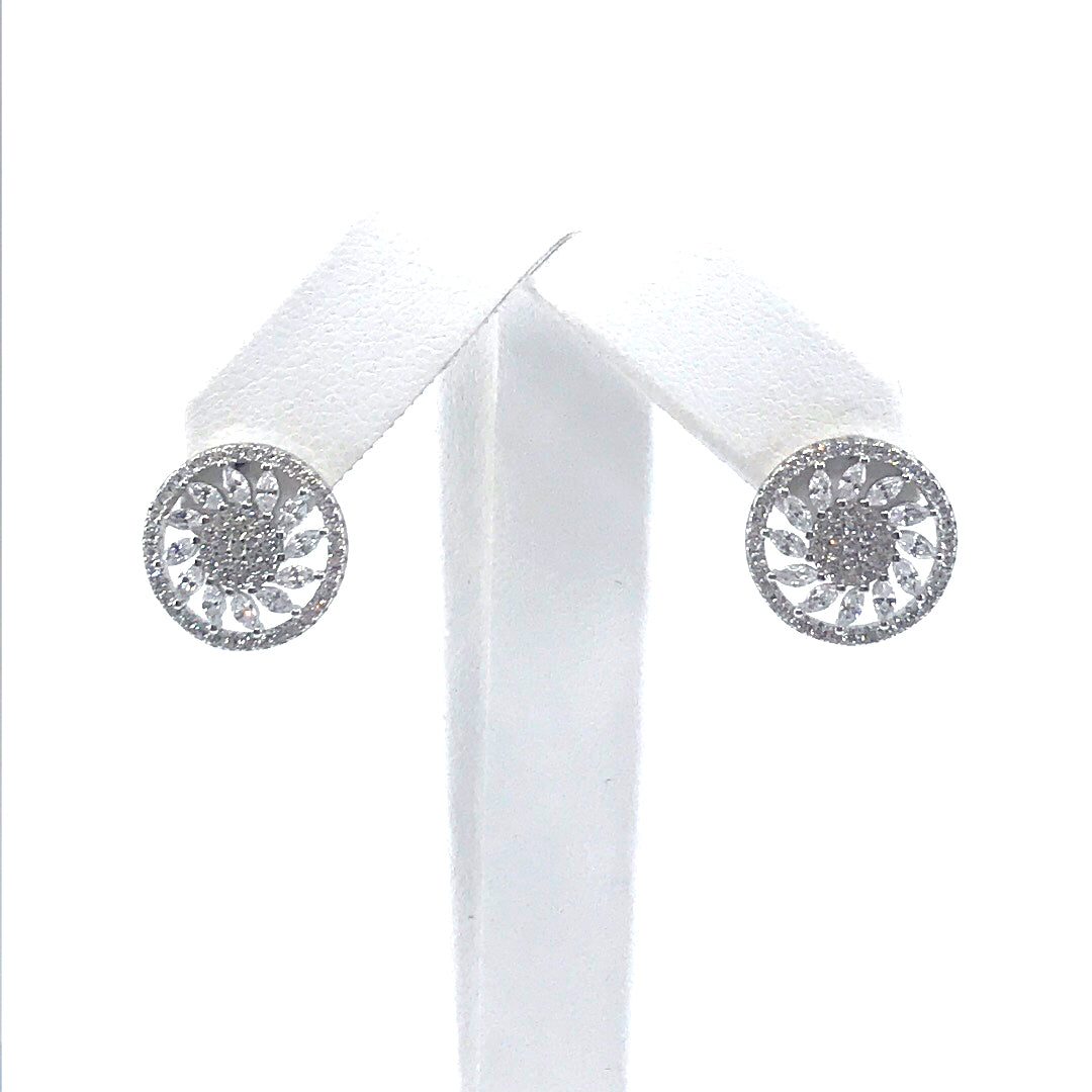 Sterling Silver Circle Studs - HK Jewels