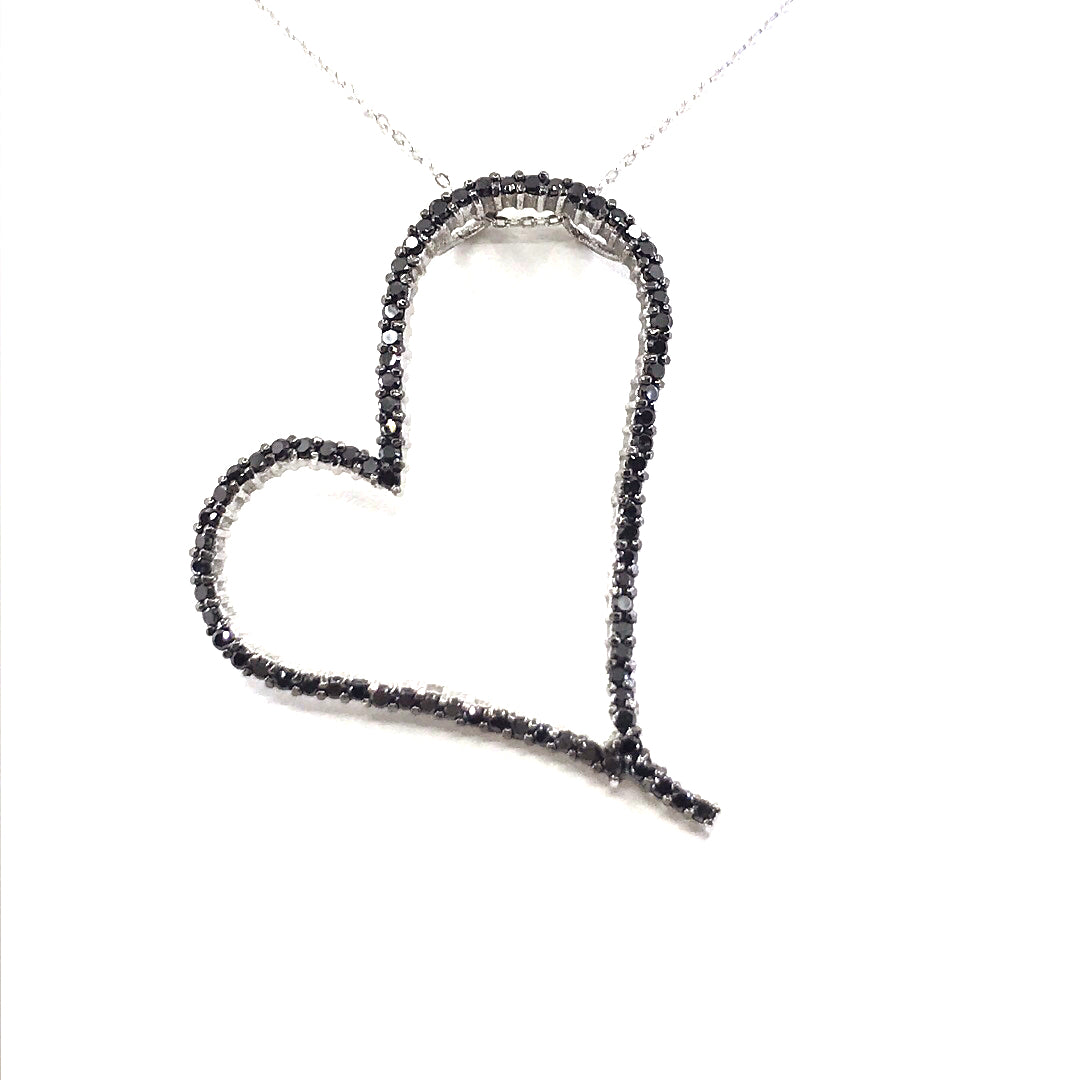 Sterling Silver Heart Pendant - HK Jewels
