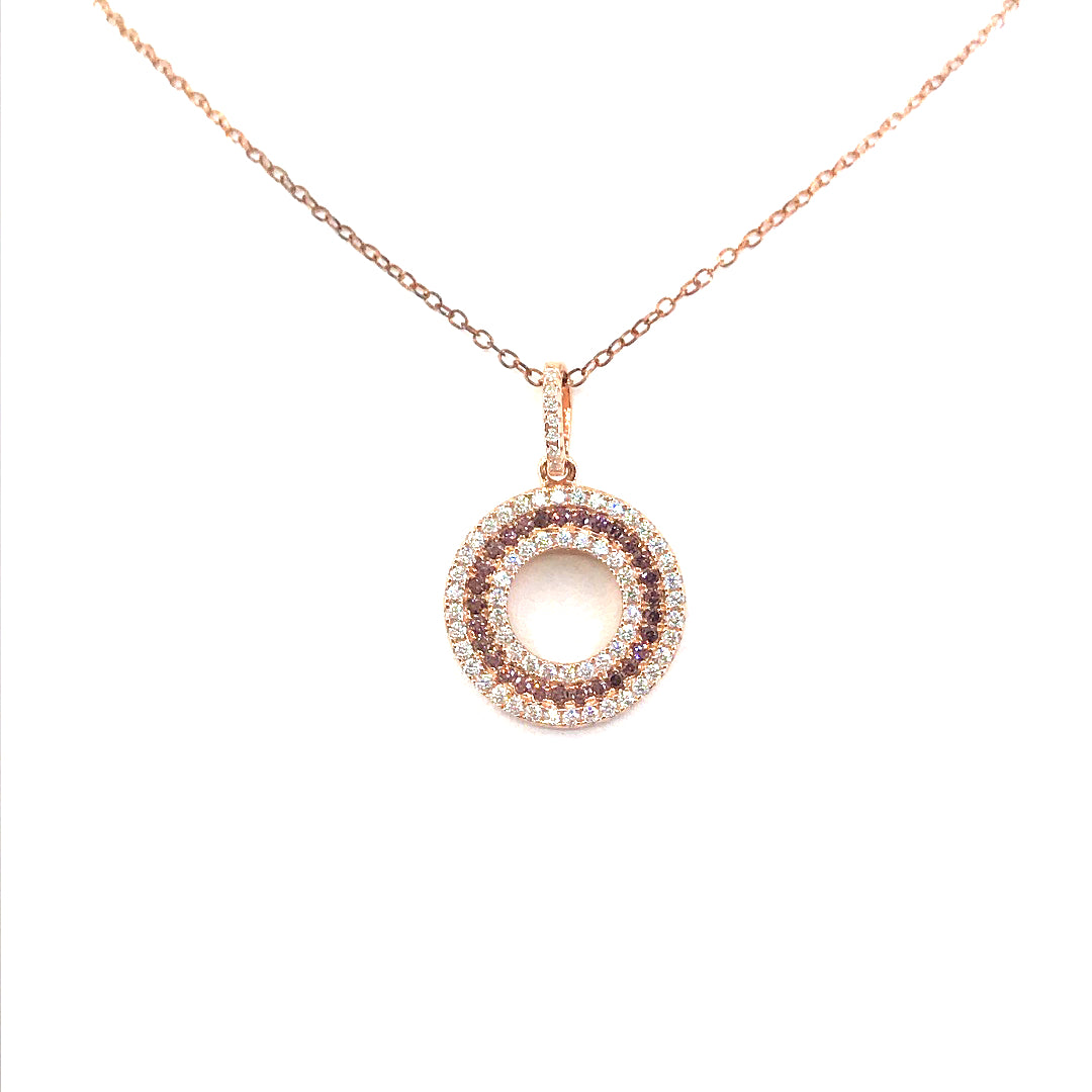Sterling Silver Circle Pendant - HK Jewels