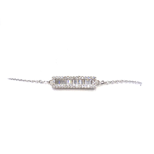 Sterling Silver Bar Bracelet - HK Jewels