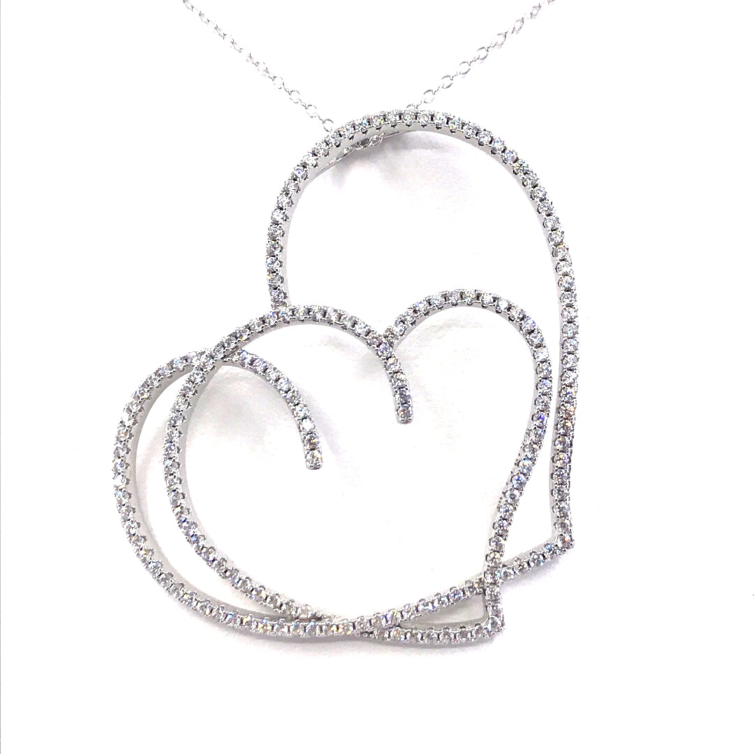 Sterling Silver Heart Pendant - HK Jewels
