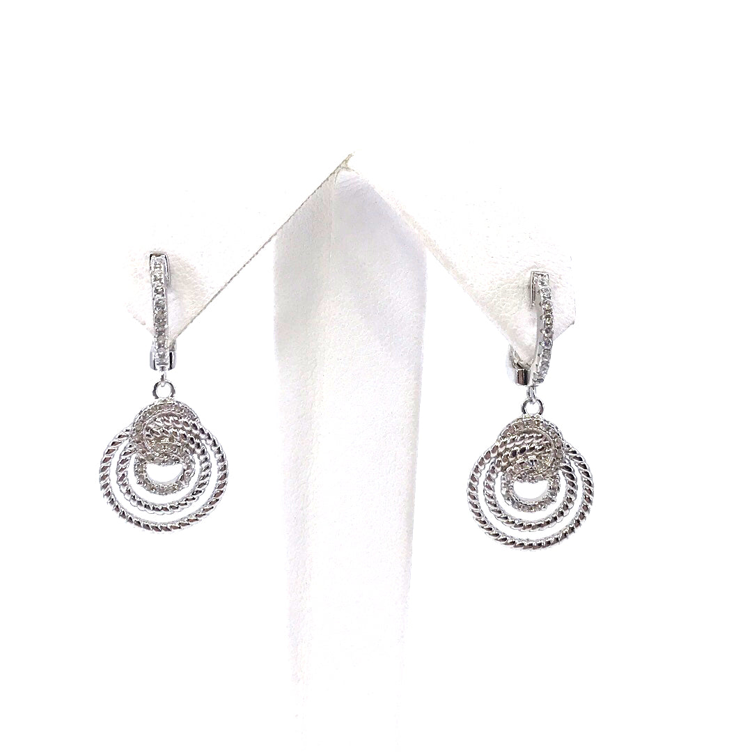 Sterling Silver Circle Earrings - HK Jewels