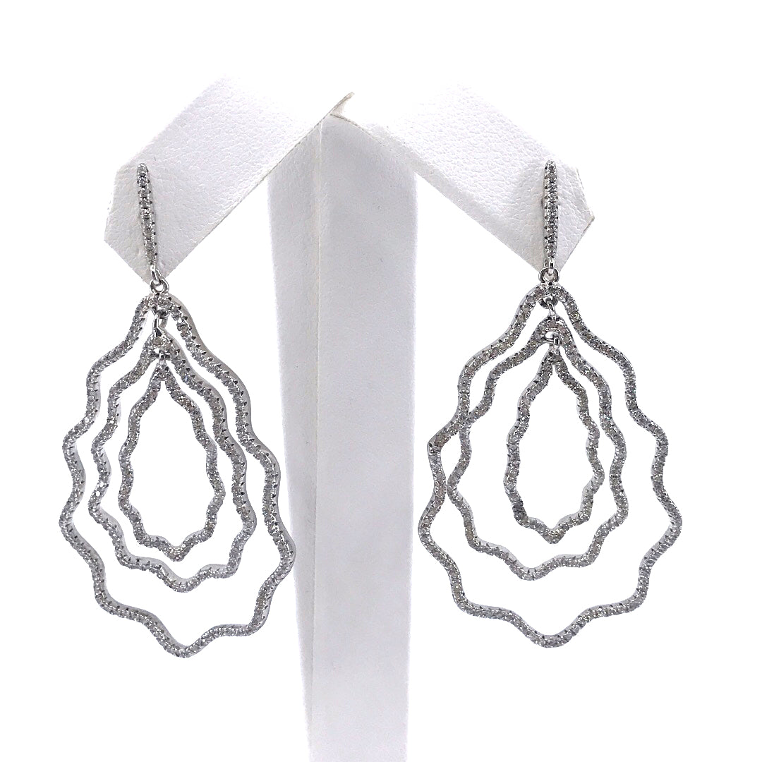 Sterling Silver Teardrop Earrings - HK Jewels