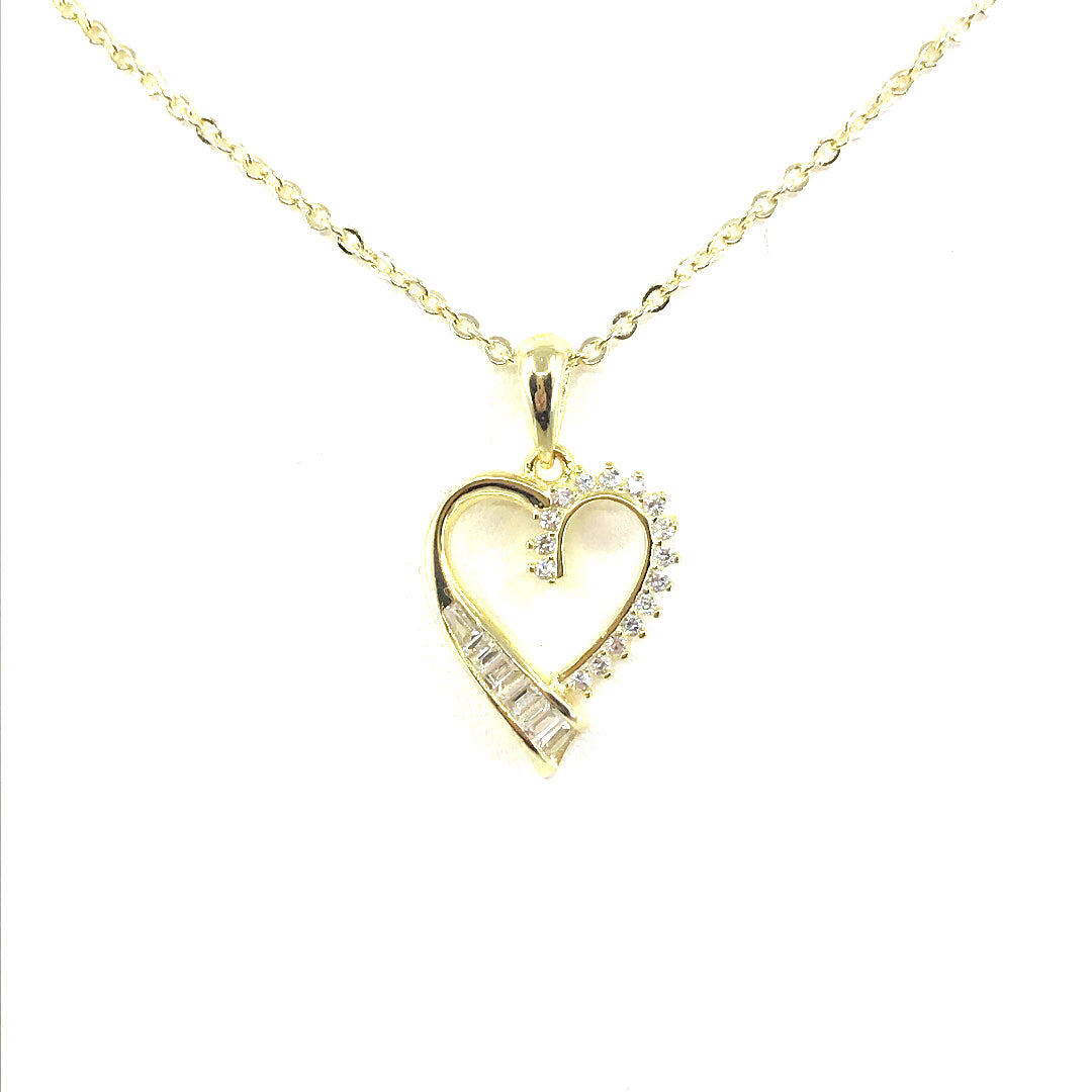 Sterling Silver Heart Pendant - HK Jewels