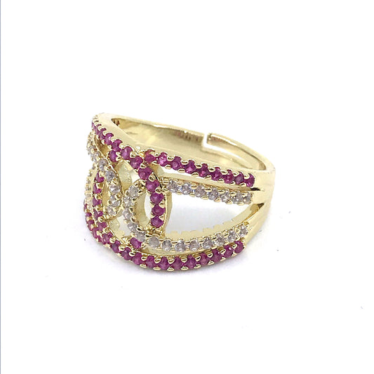 Gold Plated Design Ring - HK Jewels