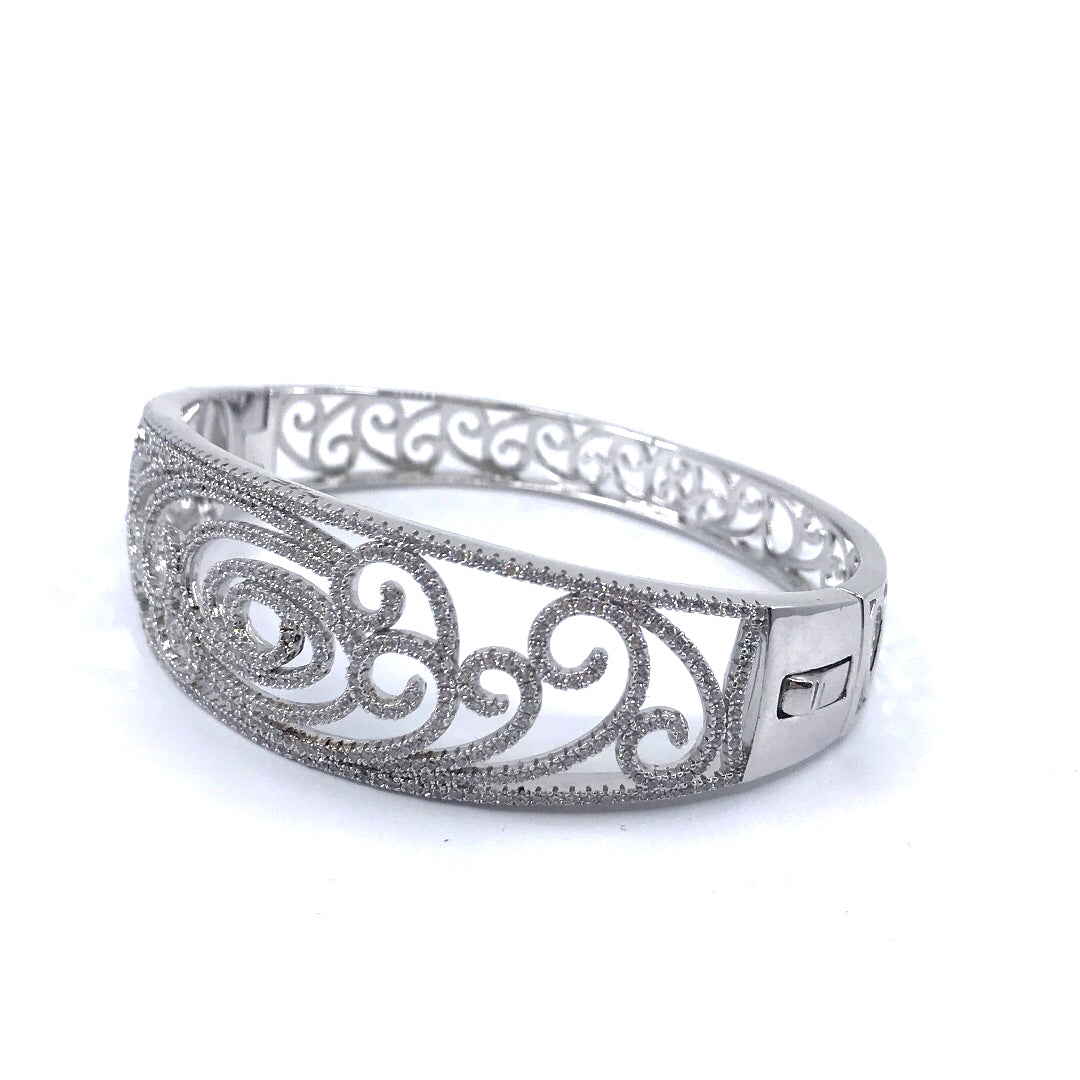 Sterling Silver Bangle - HK Jewels