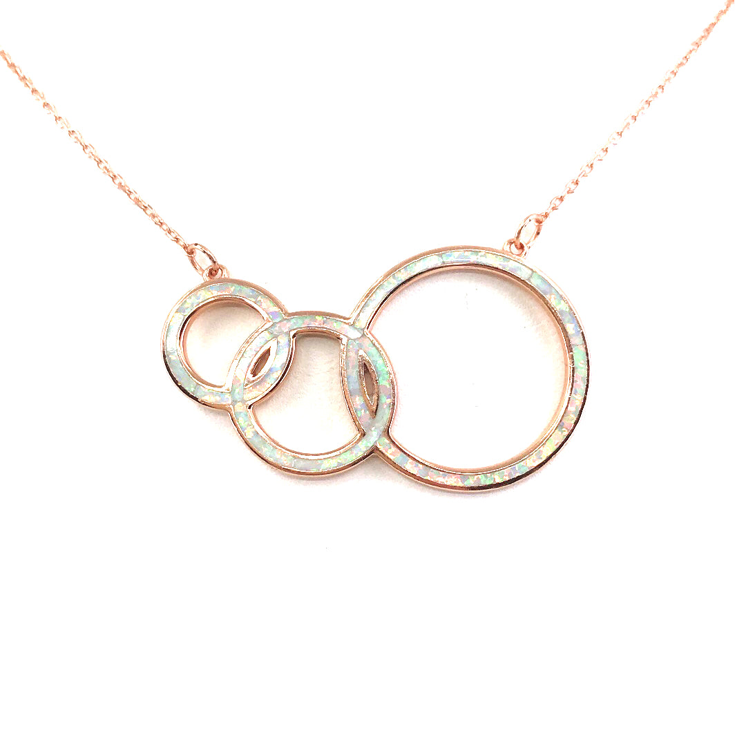 Sterling Silver Circle Necklace - HK Jewels