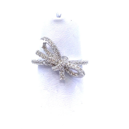 Sterling Silver Bow Ring - HK Jewels