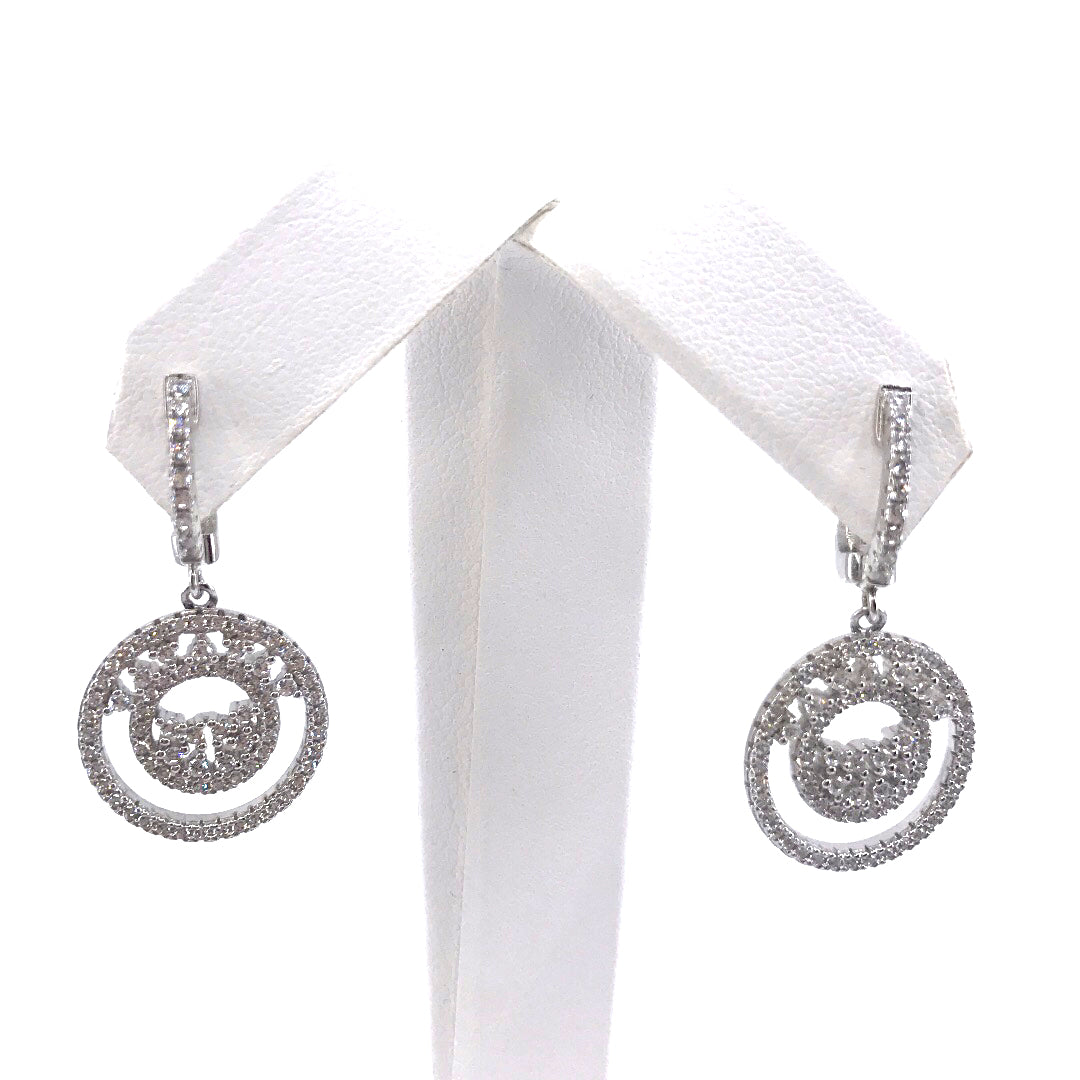 Sterling Silver Circle Earrings - HK Jewels