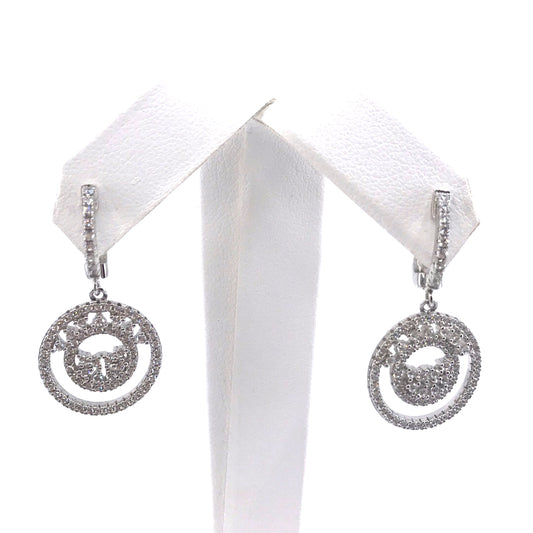Sterling Silver Circle Earrings - HK Jewels