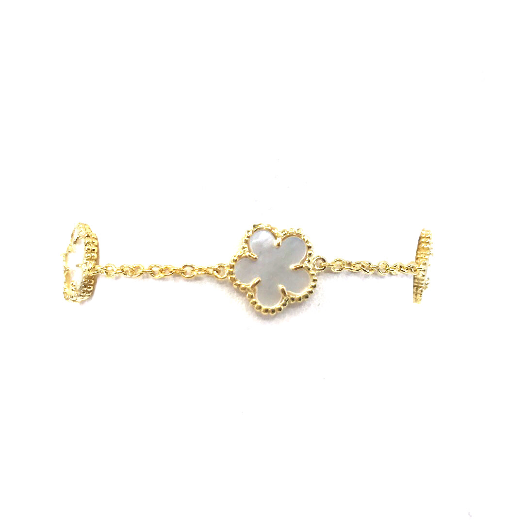 Sterling Silver Flower Bracelet - HK Jewels