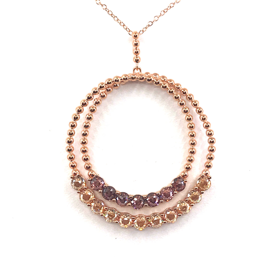 Sterling Silver Circle Pendant - HK Jewels