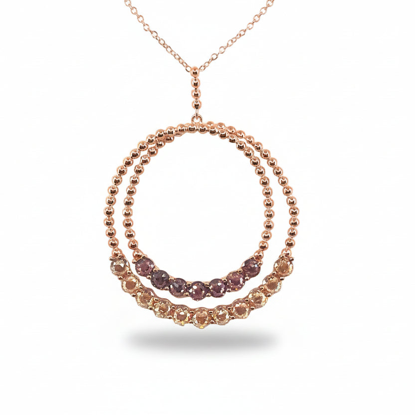 Sterling Silver Circle Pendant - HK Jewels