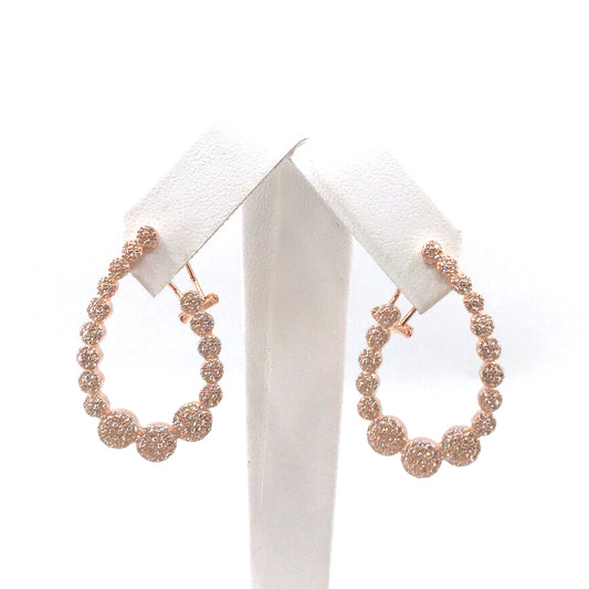 Sterling Silver Loop Earrings - HK Jewels