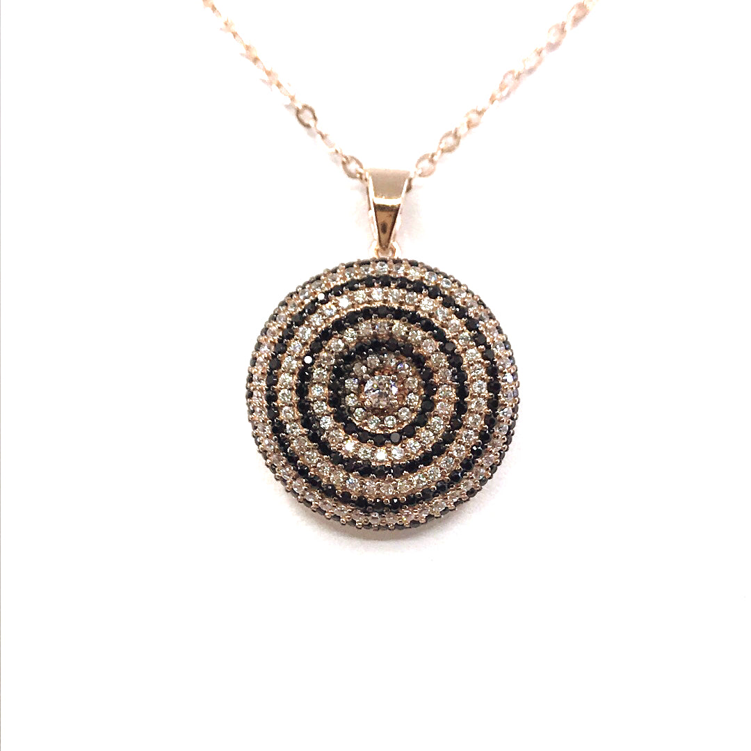 Sterling Silver Circle Pendant - HK Jewels