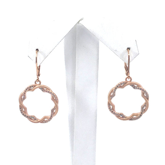 Surgical Steel Twisted Circle Earrings - HK Jewels