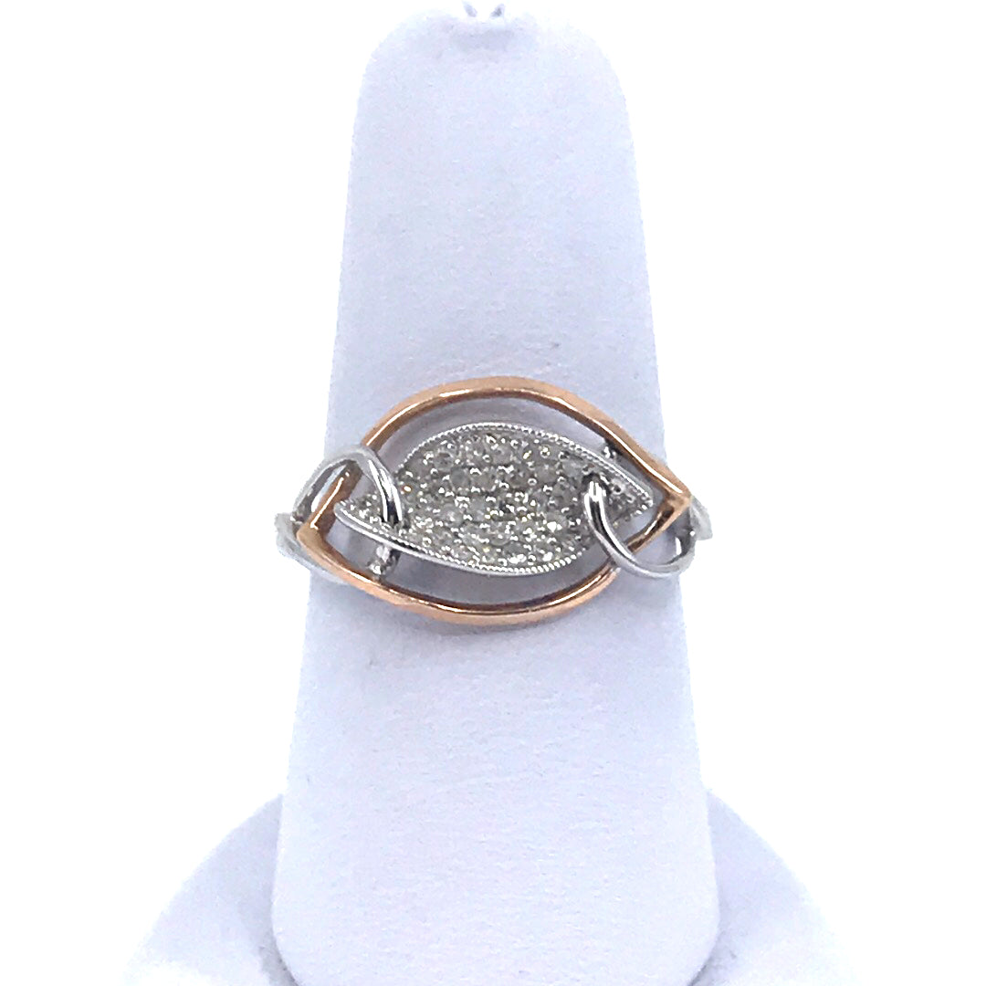 14K Gold Leaf Ring - HK Jewels