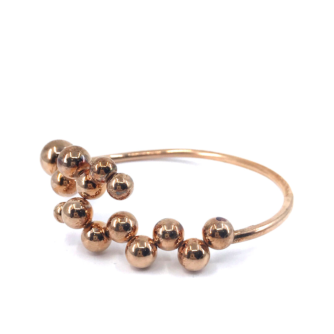Sterling Silver Ball Bangle - HK Jewels