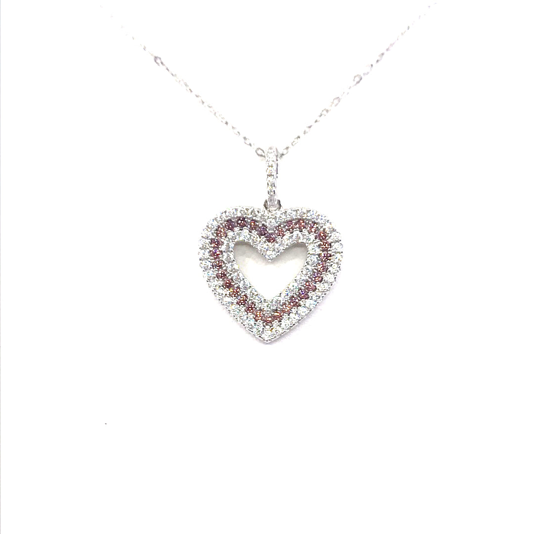 Sterling Silver Heart Pendant - HK Jewels