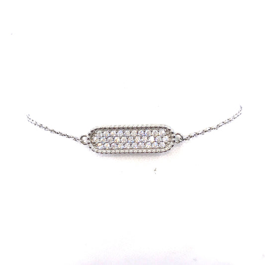 Sterling Silver Bar Bracelet - HK Jewels