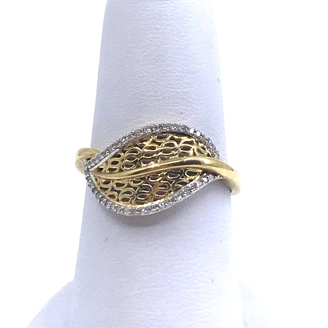 Gold Leaf Ring - HK Jewels