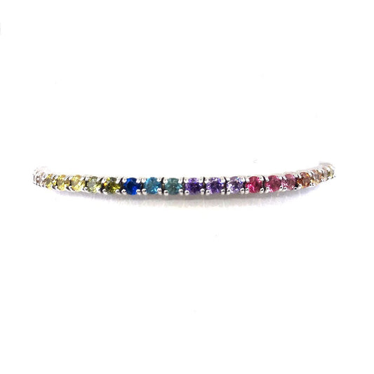 Sterling Silver rainbow bracelet - HK Jewels