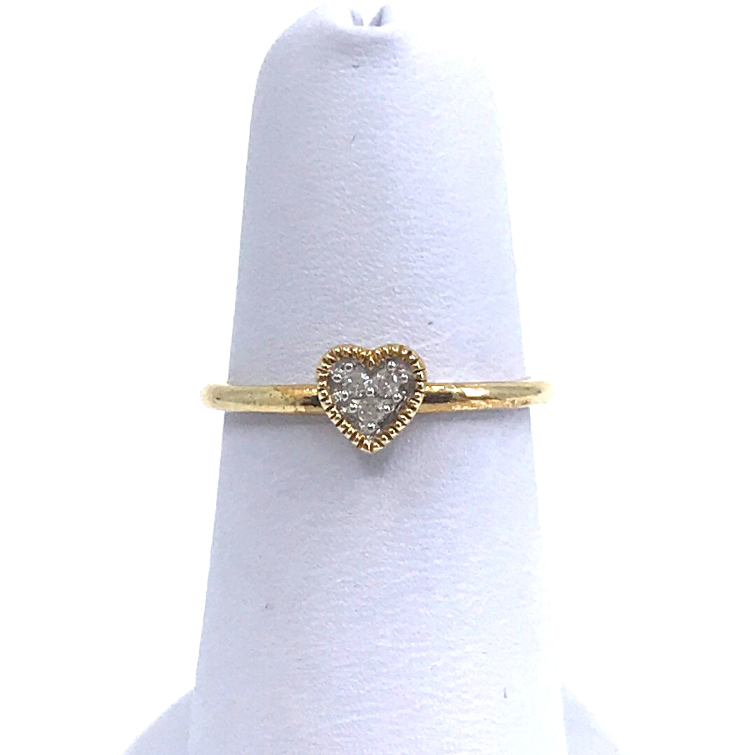 Gold Heart Ring - HK Jewels